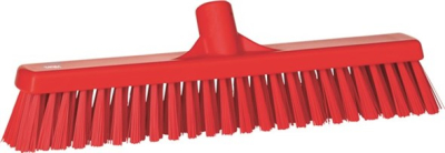 Vikan Broomhead 410mm Soft/Hard Red