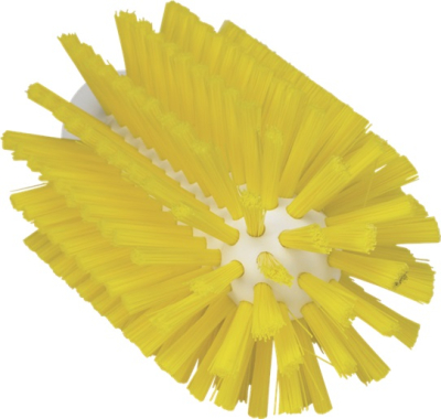 Vikan 77mm Dia Pipe Cleaning Brush Medium Bristle Yellow