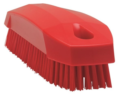 Vikan 115mm Hygiene Nail Brush Red
